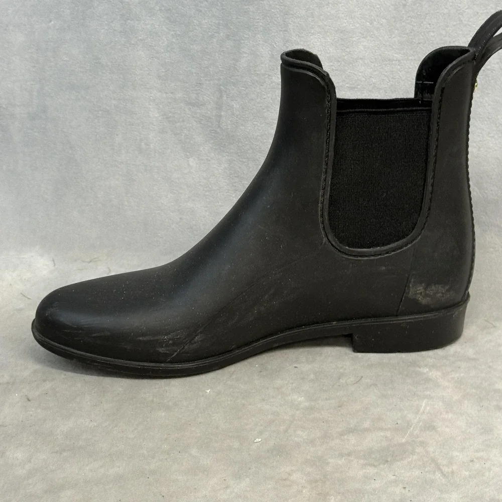 Sam Edelman Boots Womens Size 8 Black Chelsea Tinsley Waterproof Rain Ankle